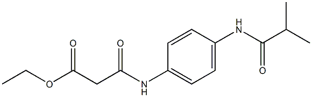 ethyl 3-[4-(isobutyrylamino)anilino]-3-oxopropanoate Structure