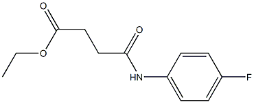 ethyl 4-(4-fluoroanilino)-4-oxobutanoate Structure