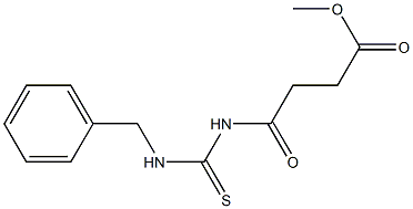 methyl 4-{[(benzylamino)carbothioyl]amino}-4-oxobutanoate Structure