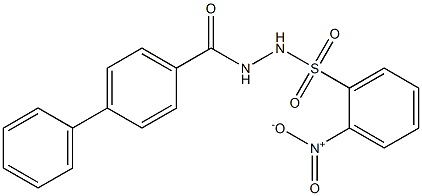 N'-([1,1'-biphenyl]-4-ylcarbonyl)-2-nitrobenzenesulfonohydrazide 구조식 이미지