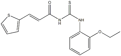 N-(2-ethoxyphenyl)-N'-[(E)-3-(2-thienyl)-2-propenoyl]thiourea 구조식 이미지