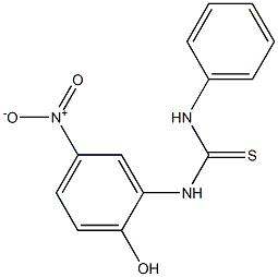 N-(2-hydroxy-5-nitrophenyl)-N'-phenylthiourea 구조식 이미지