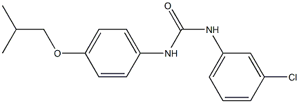 N-(3-chlorophenyl)-N'-(4-isobutoxyphenyl)urea Structure