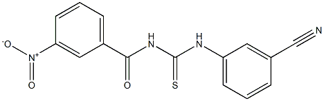 N-(3-cyanophenyl)-N'-(3-nitrobenzoyl)thiourea Structure