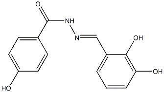 N'-[(E)-(2,3-dihydroxyphenyl)methylidene]-4-hydroxybenzohydrazide Structure