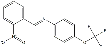 N-[(E)-(2-nitrophenyl)methylidene]-N-[4-(trifluoromethoxy)phenyl]amine Structure