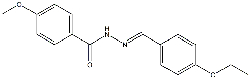 N'-[(E)-(4-ethoxyphenyl)methylidene]-4-methoxybenzohydrazide 구조식 이미지