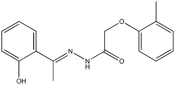 N'-[(E)-1-(2-hydroxyphenyl)ethylidene]-2-(2-methylphenoxy)acetohydrazide Structure