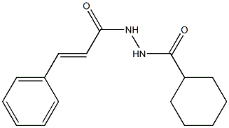 N'-[(E)-3-phenyl-2-propenoyl]cyclohexanecarbohydrazide 구조식 이미지