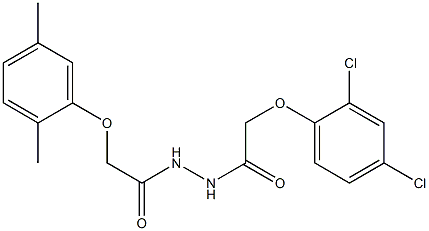 N'-[2-(2,4-dichlorophenoxy)acetyl]-2-(2,5-dimethylphenoxy)acetohydrazide Structure