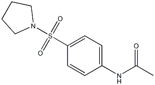 N-[4-(1-pyrrolidinylsulfonyl)phenyl]acetamide Structure