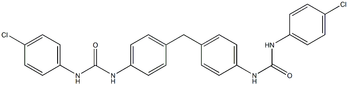 N'-[4-(4-{[(4-chloroanilino)carbonyl]amino}benzyl)phenyl]-N-(4-chlorophenyl)urea 구조식 이미지