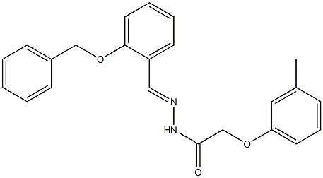 N'-{(E)-[2-(benzyloxy)phenyl]methylidene}-2-(3-methylphenoxy)acetohydrazide 구조식 이미지