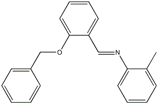 N-{(E)-[2-(benzyloxy)phenyl]methylidene}-N-(2-methylphenyl)amine Structure