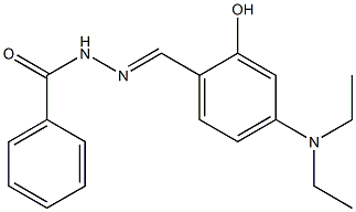 N'-{(E)-[4-(diethylamino)-2-hydroxyphenyl]methylidene}benzohydrazide Structure