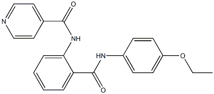 N-{2-[(4-ethoxyanilino)carbonyl]phenyl}isonicotinamide Structure