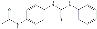 N-{4-[(anilinocarbothioyl)amino]phenyl}acetamide 구조식 이미지