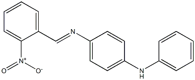 N-(4-anilinophenyl)-N-[(E)-(2-nitrophenyl)methylidene]amine Structure