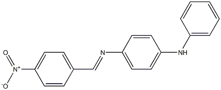 N-(4-anilinophenyl)-N-[(E)-(4-nitrophenyl)methylidene]amine 구조식 이미지