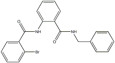 N-benzyl-2-[(2-bromobenzoyl)amino]benzamide Structure