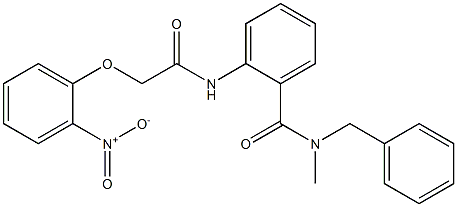 N-benzyl-N-methyl-2-{[2-(2-nitrophenoxy)acetyl]amino}benzamide Structure