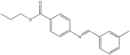 propyl 4-{[(E)-(3-methylphenyl)methylidene]amino}benzoate 구조식 이미지