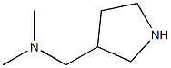 N,N-dimethyl-N-(3-pyrrolidinylmethyl)amine 구조식 이미지