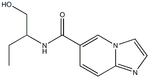 N-[1-(hydroxymethyl)propyl]imidazo[1,2-a]pyridine-6-carboxamide 구조식 이미지