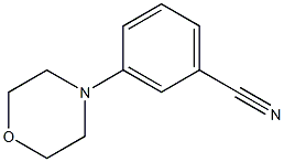 3-morpholinobenzenecarbonitrile Structure