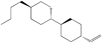 1-Butyl- trans -4-(trans-4-vinylcyclohexyl) Cyclohexane Structure