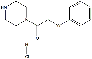 2-Phenoxy-1-piperazin-1-yl-ethanone hydrochloride 구조식 이미지