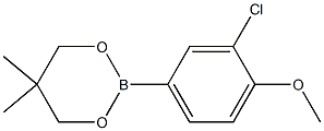 2-(3-Chloro-4-methoxyphenyl)-5,5-dimethyl-1,3,2-dioxaborinane Structure