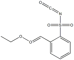 o-ethoxy carbonyl benzene sulfonyl isocyanate Structure