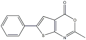2-Methyl-6-phenyl-4H-thieno[2,3-d][1,3]oxazin-4-one ,97% 구조식 이미지
