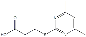 2-(2-Carboxyethyl)thio-4,6-dimethylpyrimidine ,97% 구조식 이미지