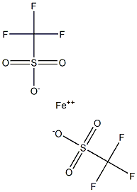 Iron(II) trifluoromethanesulfonate, 98% (Iron triflate) 구조식 이미지