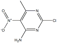 4-Amino-2-chloro-6-methyl-5-nitropyrimidine ,98% 구조식 이미지