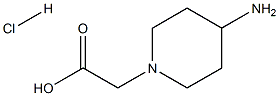 (4-aminopiperidin-1-yl)acetic acid hydrochloride 구조식 이미지