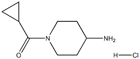 1-(cyclopropylcarbonyl)piperidin-4-amine hydrochloride 구조식 이미지