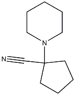 1-piperidin-1-ylcyclopentanecarbonitrile 구조식 이미지