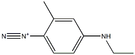 4-(Ethylamino)-2-methylbenzenediazonium 구조식 이미지