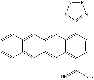1-(1H-Tetrazol-5-yl)-4-guanylnaphthacene 구조식 이미지