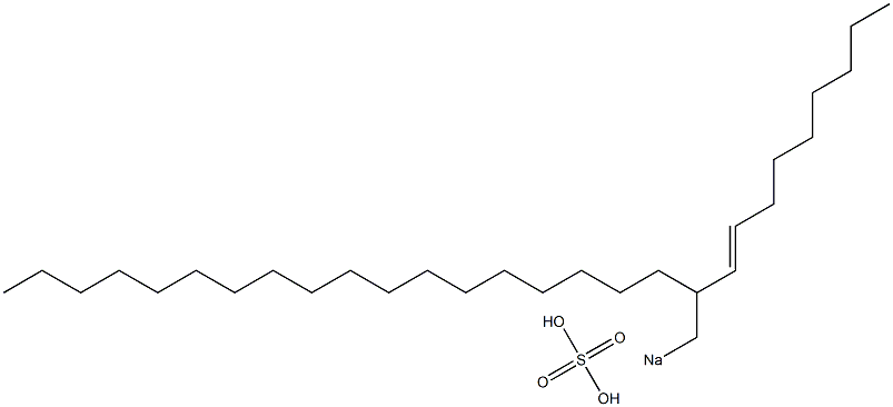 Sulfuric acid 2-(1-nonenyl)icosyl=sodium ester salt 구조식 이미지