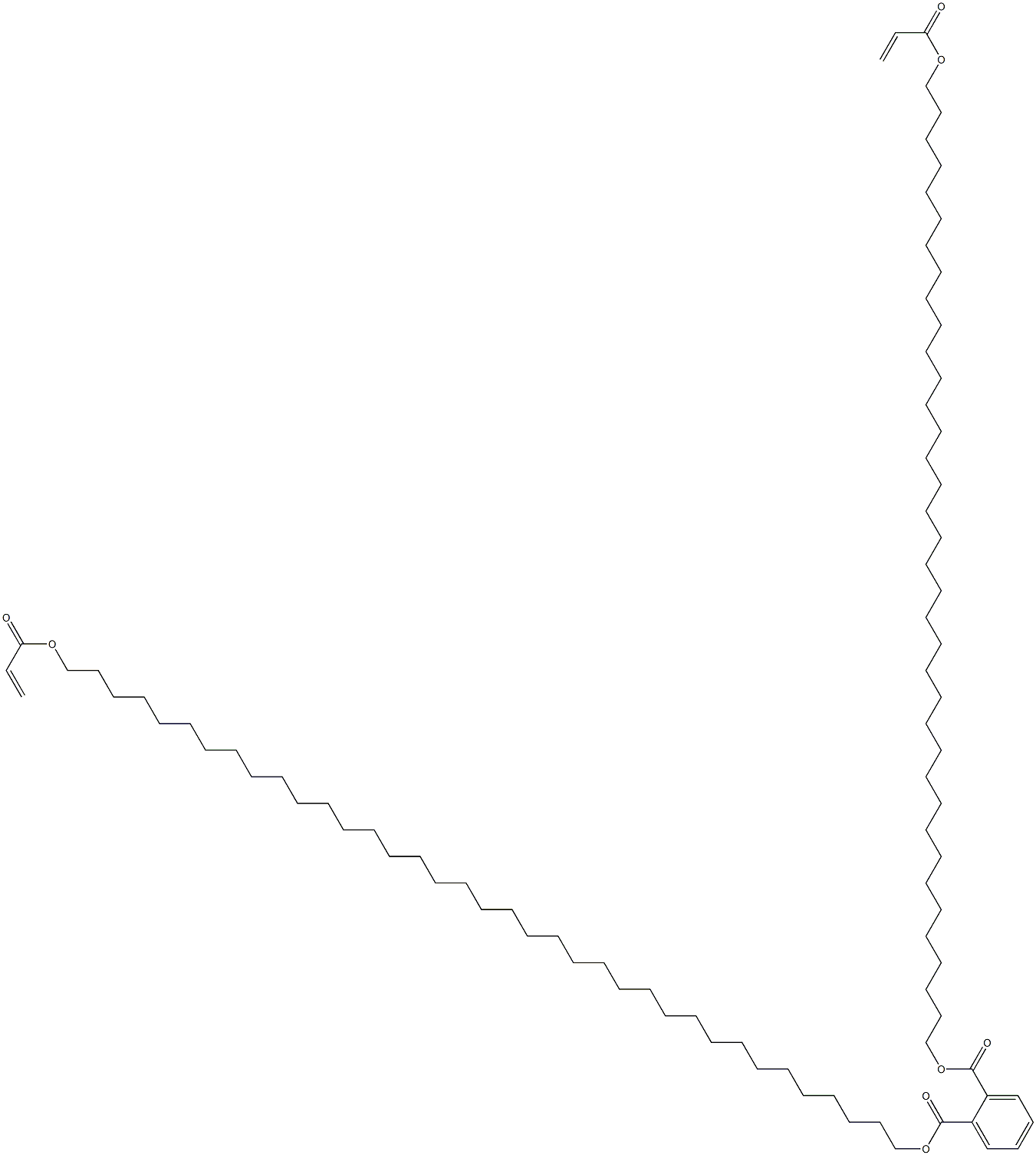 Phthalic acid bis(37-acryloyloxyheptatriacontan-1-yl) ester 구조식 이미지