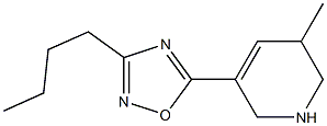 3-Butyl-5-[(1,2,5,6-tetrahydro-5-methylpyridin)-3-yl]-1,2,4-oxadiazole Structure