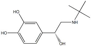 4-[(R)-2-(tert-Butylamino)-1-hydroxyethyl]-1,2-benzenediol Structure