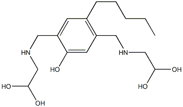 2,5-Bis[[(2,2-dihydroxyethyl)amino]methyl]-4-pentylphenol Structure