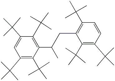 2-(2,3,5,6-Tetra-tert-butylphenyl)-1-(2,3,6-tri-tert-butylphenyl)propane Structure