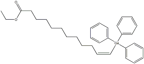 (Z)-12-(Triphenylgermyl)-11-dodecenoic acid ethyl ester 구조식 이미지