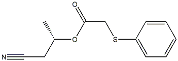 (Phenylthio)acetic acid (S)-1-(cyanomethyl)ethyl ester Structure